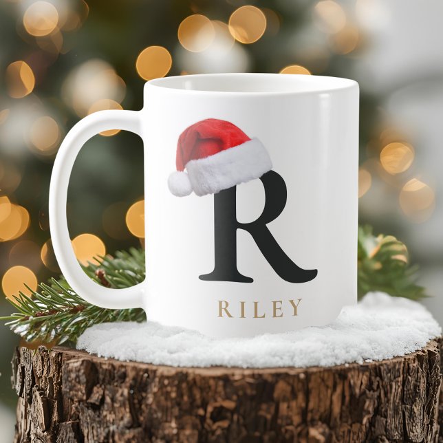Café Caneca de Monograma de Natal (Criador carregado)
