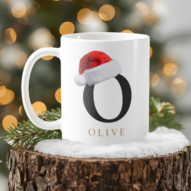 Café Caneca de Monograma de Natal (Criador carregado)