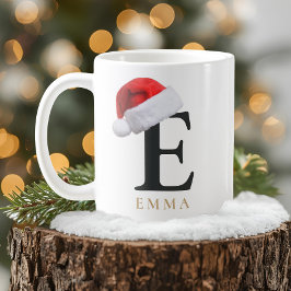 Café Caneca de Monograma de Natal