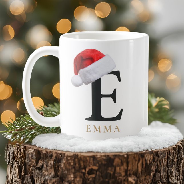 Café Caneca de Monograma de Natal (Criador carregado)