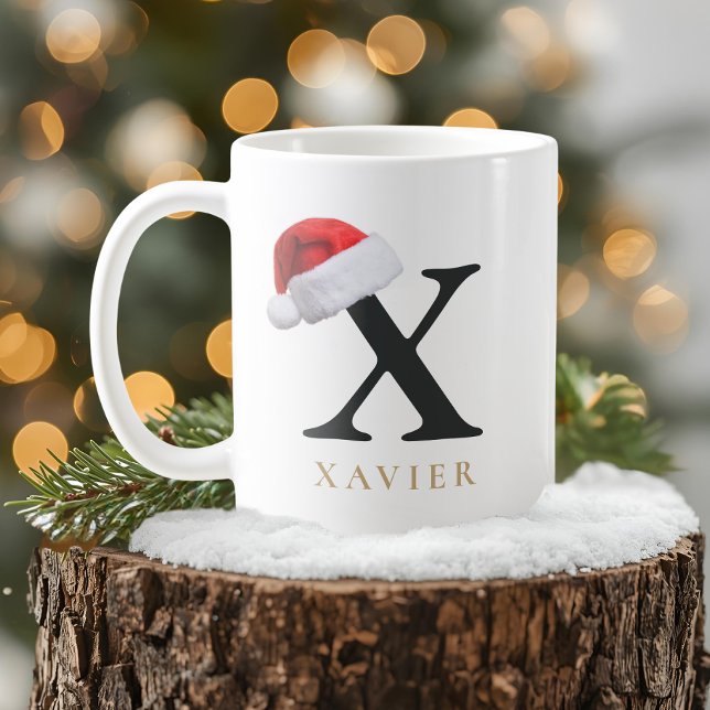 Café Caneca de Monograma de Natal (Criador carregado)