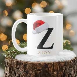 Café Caneca de Monograma de Natal