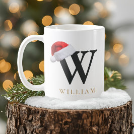 Café Caneca de Monograma de Natal