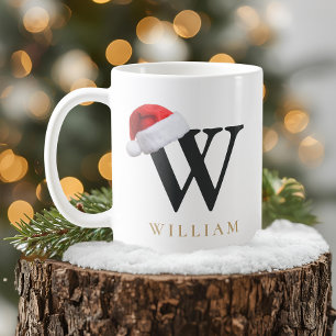 Café Caneca de Monograma de Natal