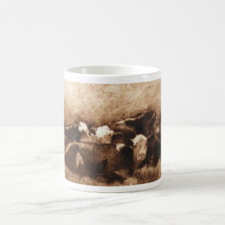 Café Caneca de Monoprint da pilha da vaca