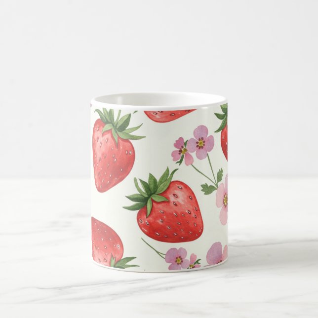 Café Caneca de Morango Aquarela (Centro)
