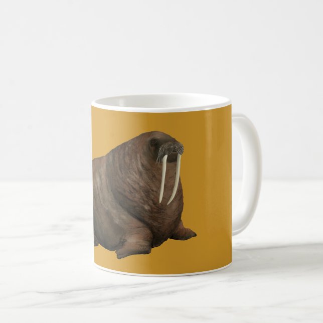 Café Caneca de Morsa Amarela (Frente Esquerda)