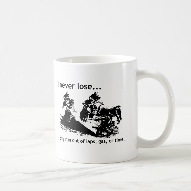 Café Caneca de Motocross de Moto de Terra Eu Nunca Perc (Direita)