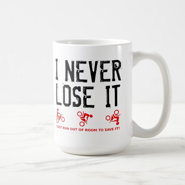 Café Caneca de Motocross de Moto de Trilha Nunca Perca  (Direita)