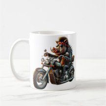 Caneca de Motoqueiro Road Hog | Design de Hog de M