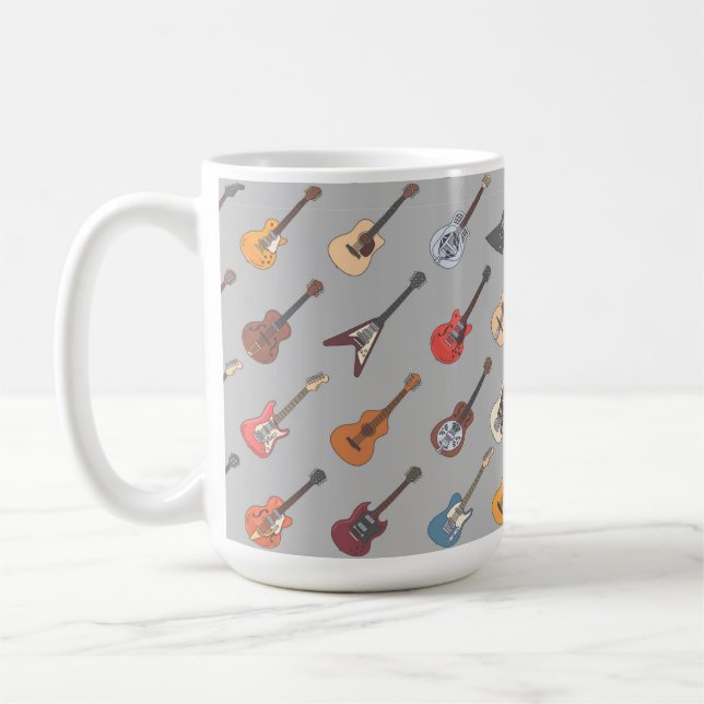 Café Caneca de Música de Guitarras (Esquerda)