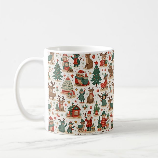 Café caneca de natal (Esquerda)
