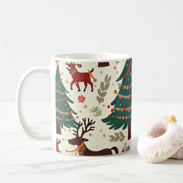 Café caneca de natal (Com Donut)