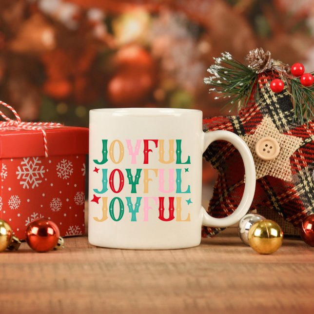 Café Caneca de Natal Alegre (Criador carregado)