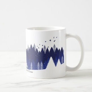 Café Caneca de Natal Azul
