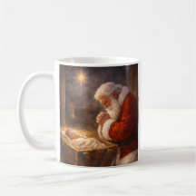Caneca de Natal Baseada na Fé - Caneca do Papai No