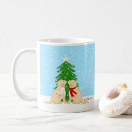 Café Caneca de Natal Cachorros Tudo Que Quero