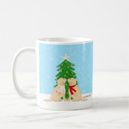 Café Caneca de Natal Cachorros Tudo Que Quero