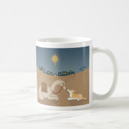 Café Caneca de Natal Camel e Corgi