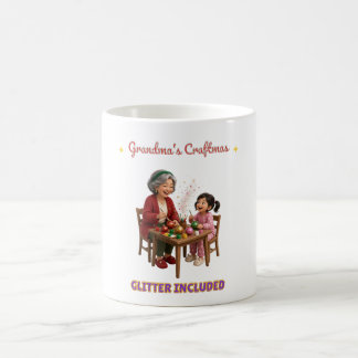 Café Caneca de Natal com Brilho da Craftmas da Vovó