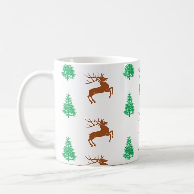 Café Caneca de Natal com cervo (Esquerda)