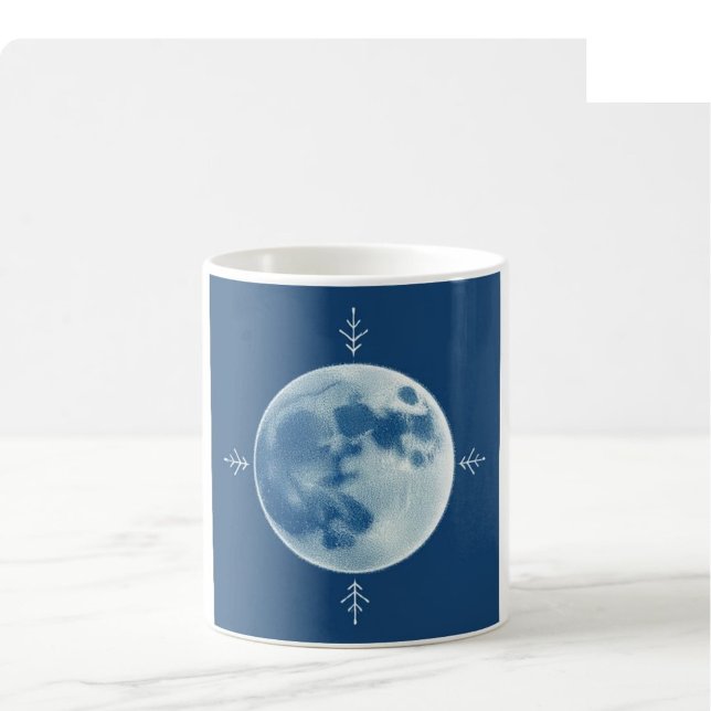 Café Caneca de Natal com Desenho Linear - Gelo e Prata (Criador carregado)