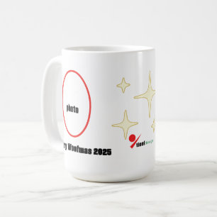 Café Caneca de Natal com Foto de Animal Personalizada -