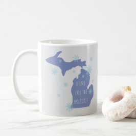 Café Caneca de Natal com Nome Personalizado de Michigan