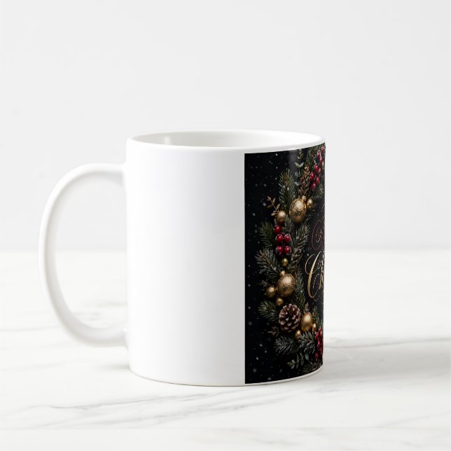 Café Caneca de Natal Coroa de Natal (Esquerda)