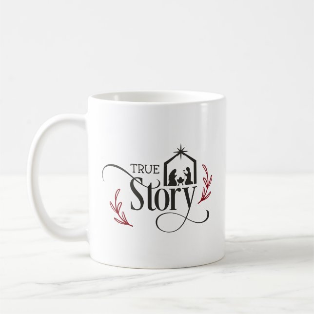 Café Caneca de Natal da Natividade História Verdadeira (Esquerda)
