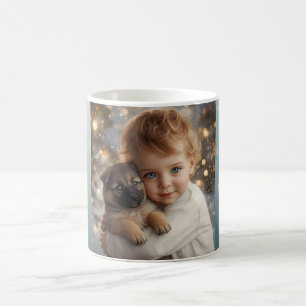 Café Caneca de Natal de Bebê & Cachorro Fofos
