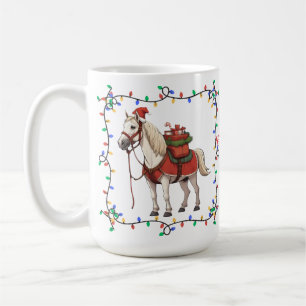 Café Caneca de Natal de Cavalo Bonito