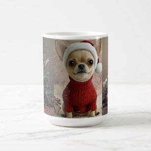 Café Caneca de Natal de Chihuahua Fofa Holida Persona