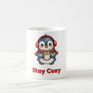 Café Caneca de Natal de Chocolate Quente do Pingüim Aco