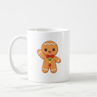 Café Caneca de Natal de Gengibre Fofo