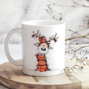 Café Caneca de Natal de Renas Fofas – Oh Deer!