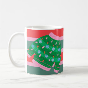 Café Caneca de Natal de Suéter Feio Fofa