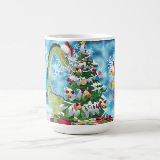 Café Caneca de Natal Dino
