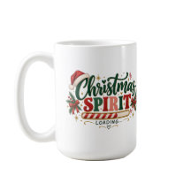 Caneca de Natal Divertida com Espírito de Natal Ca