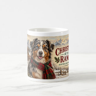 Café Caneca de Natal do Australian Shepherd | Natal em