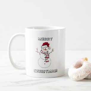Café Caneca de Natal do Boneco de Neve