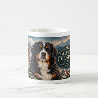 Café Caneca de Natal do Cão de Montanha Bernês | Natal