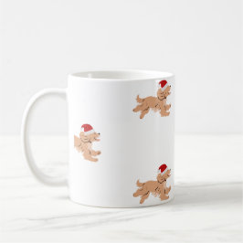 Café Caneca de Natal do Cão Spaniel 