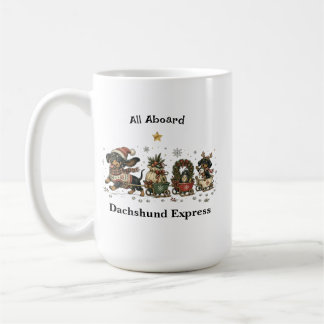 Café Caneca de Natal do Expresso Dachshund