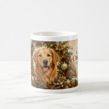 Caneca de Natal do Golden Retriever | Natal Golden