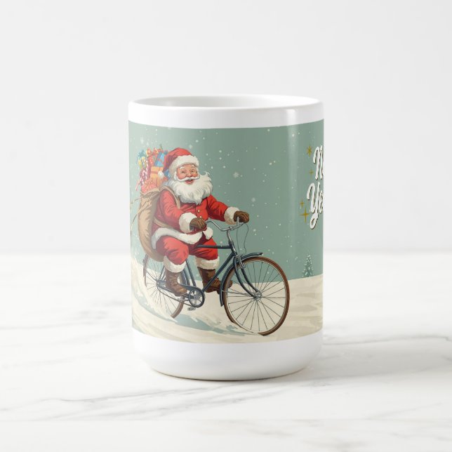 Café Caneca de Natal do Papai Noel de Bicicleta (Centro)