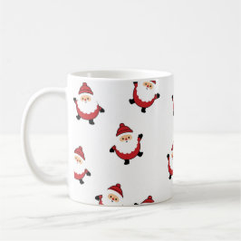 Café Caneca de Natal do Papai Noel Fofo