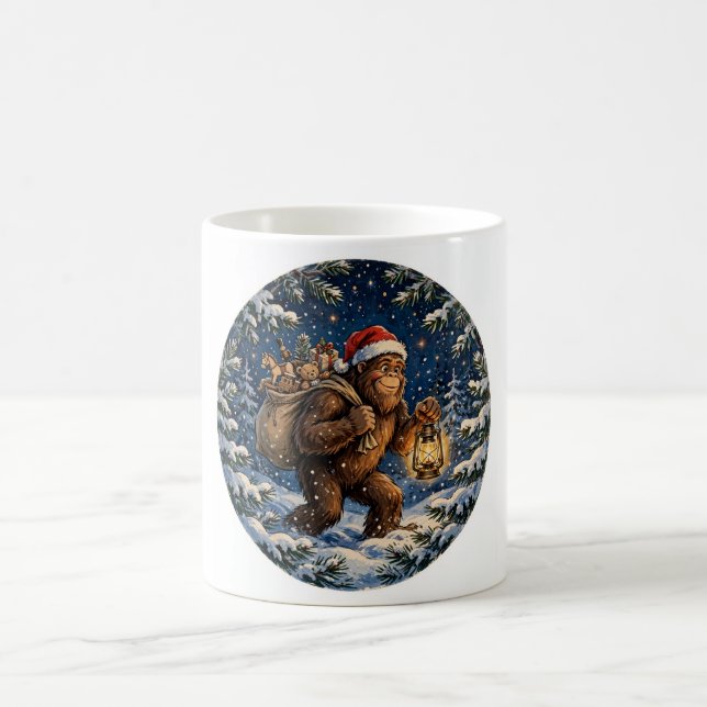 Café Caneca de Natal do Papai Noel Sasquatch (Centro)