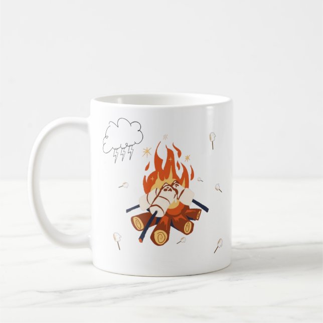 Café Caneca de Natal e Ano Novo Marshmallow (Esquerda)