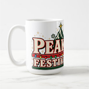Café Caneca de Natal Festivo de Pico